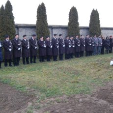 Na sahrani naše kolege, Karolja Bobanja.