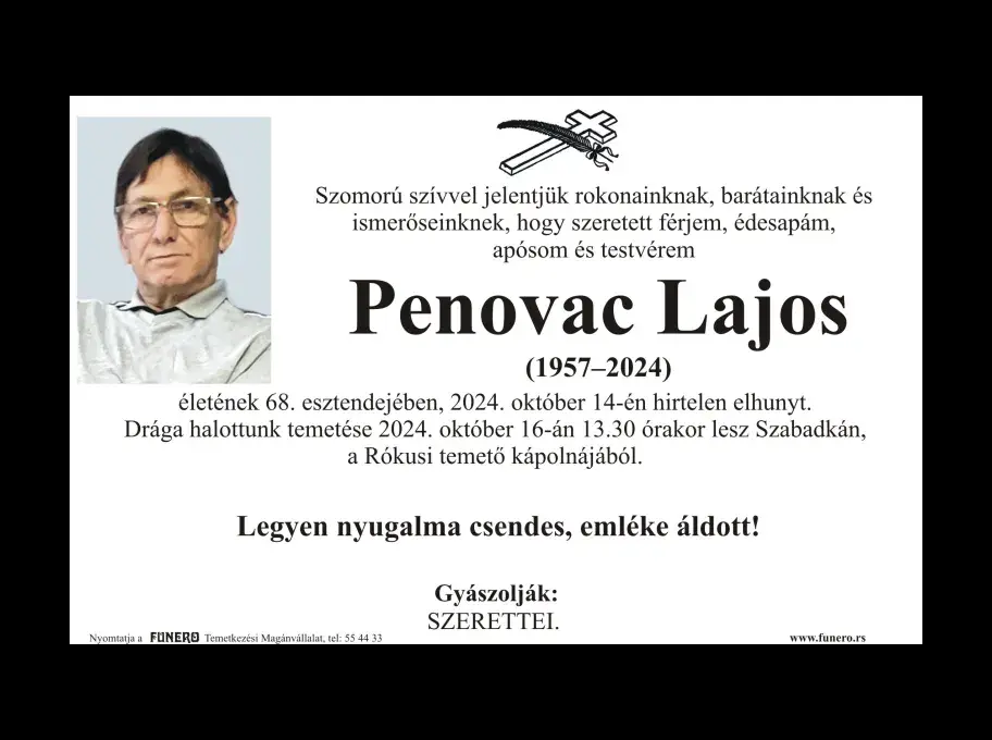 Penovac Lajos