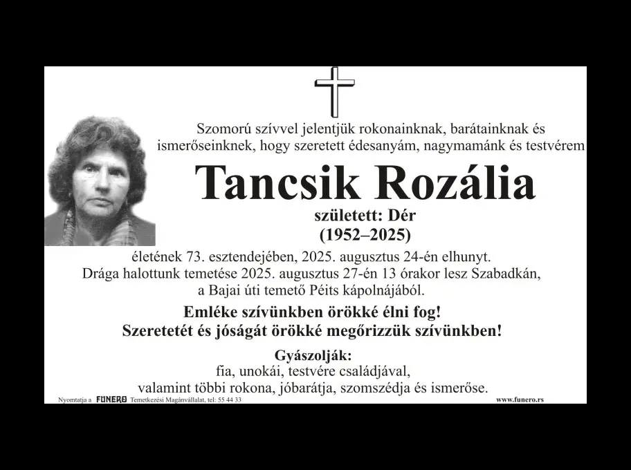 Tancsik Rozália